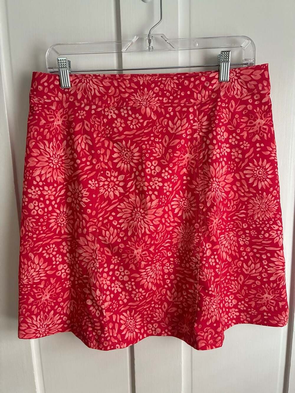 RipSkirt Women's Floral Wrap Skirt Red Size Medium - Picture 5 of 6